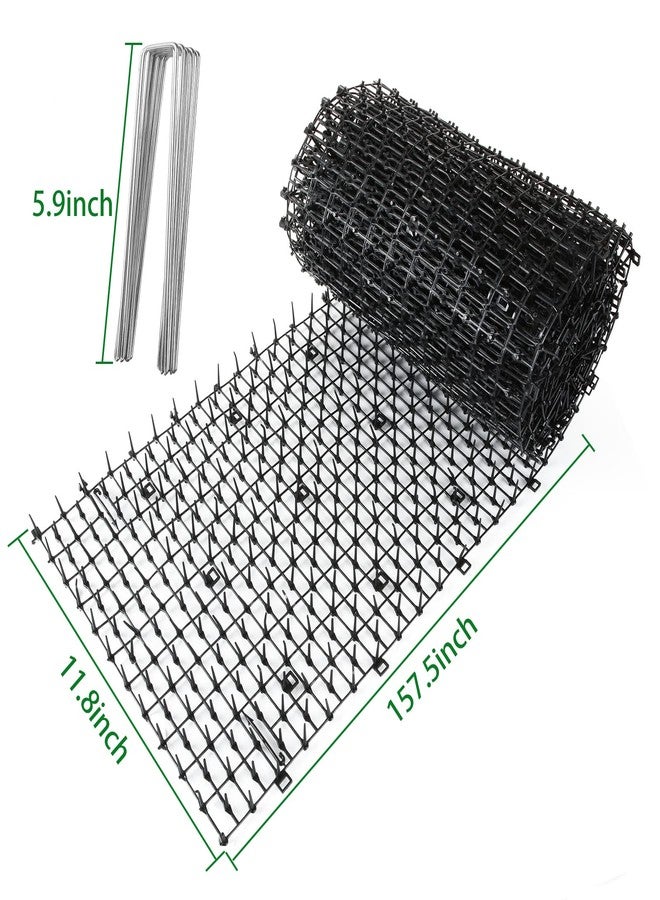 SENENQU Cat Scat Mat with Spikes 12in x 13ft Scat Mats for Cat Indoor, Cats Scats Mats Anti-Cats Deterrent Mat Prickle Strips Home Spike Deterrent for Outdoor Garden Window Sofa, Black - Image 2